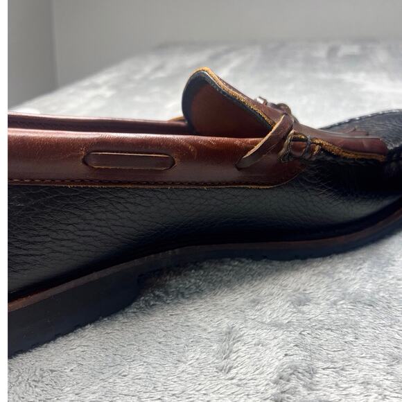 Allen Edmonds Nashua Tassel Loafers Black/Brown Leather Shoe Men's Size 10 1/2‎ - Picture 4 of 6
